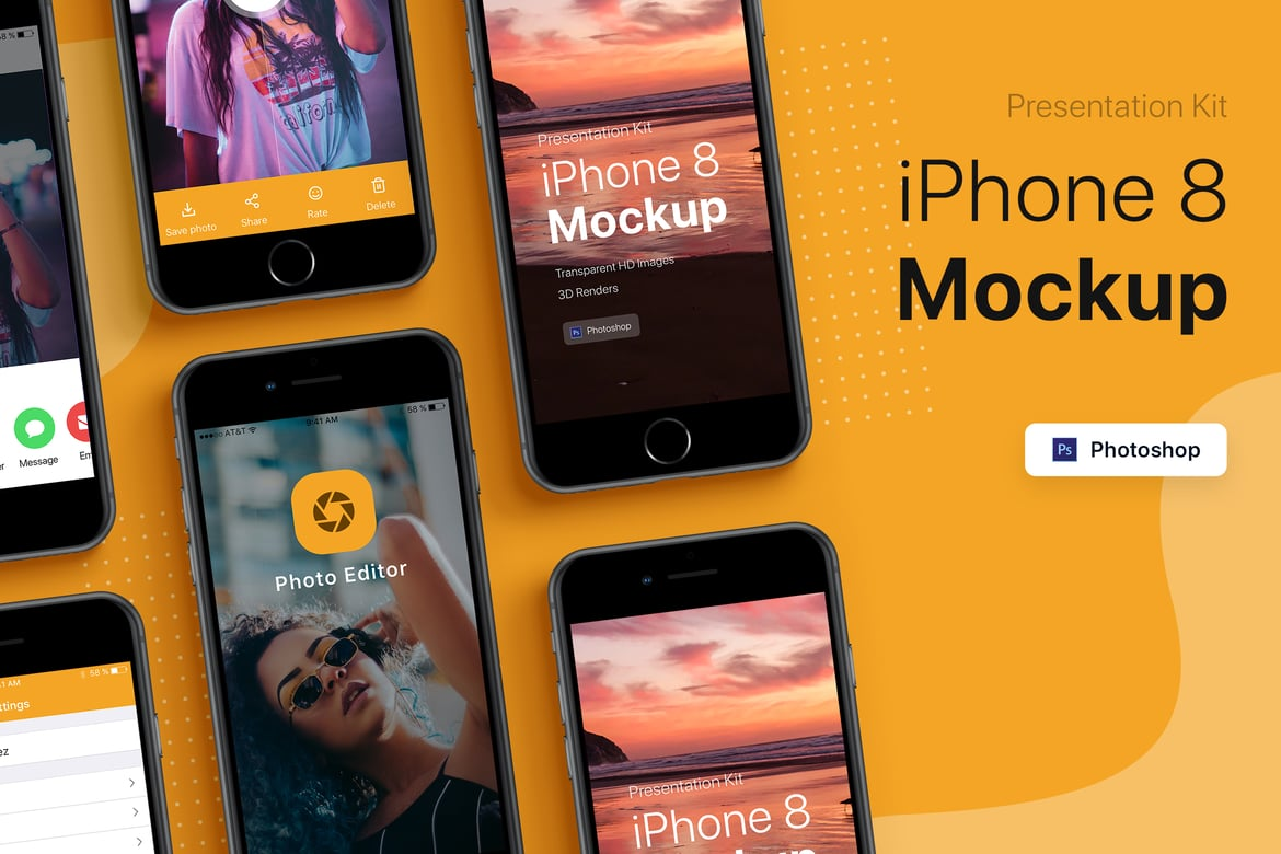 Presentation Kit - iPhone showcase Mockup（085364）-技能树